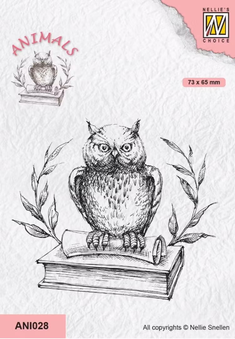 Nellie Snellen - ANI028 - Owl on book