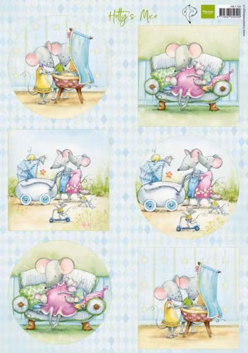 Marianne Design - Hettys mice - Baby - HK1709