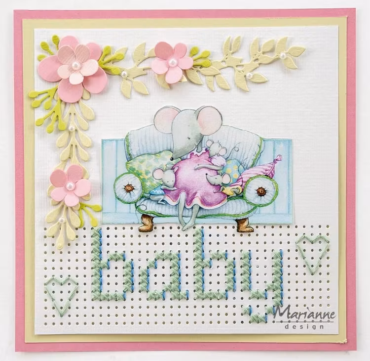 Marianne Design - Hettys mice - Baby - HK1709
