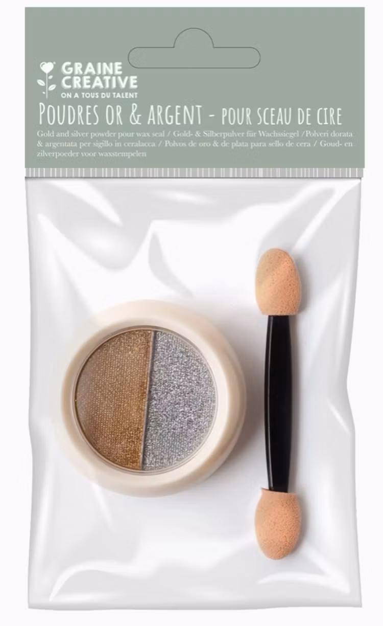 Pulver i guld och silver