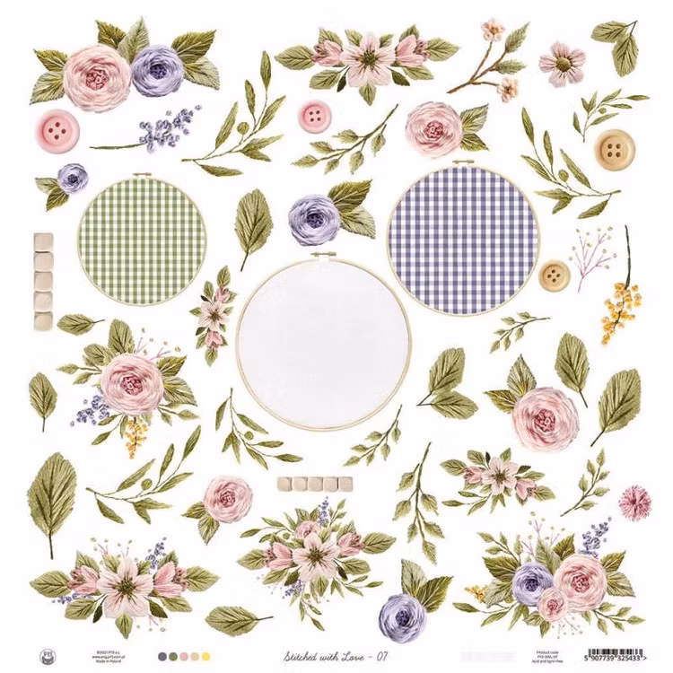 P13 - Stitched with love 07 (30x30cm)