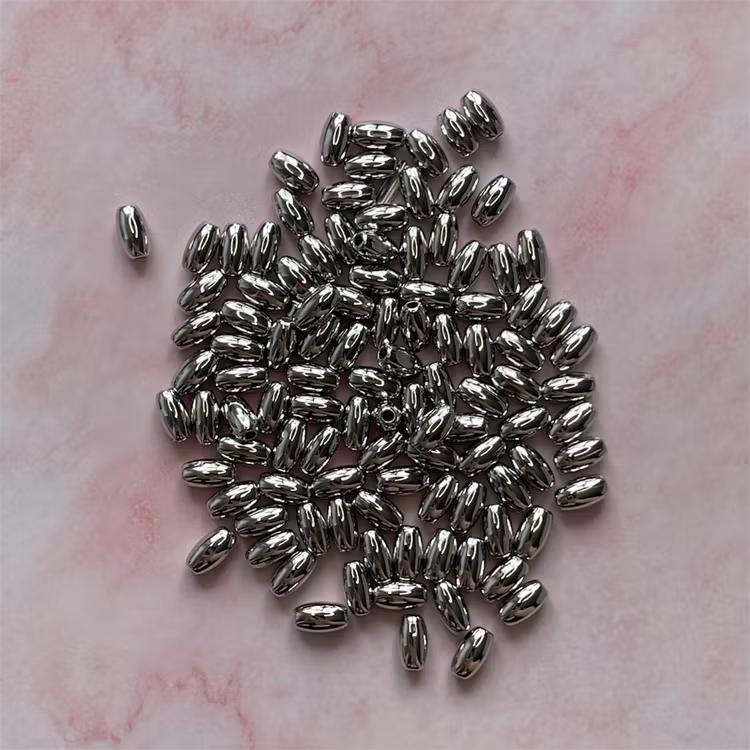 Ris-pärla, silver, 8mm - 50st