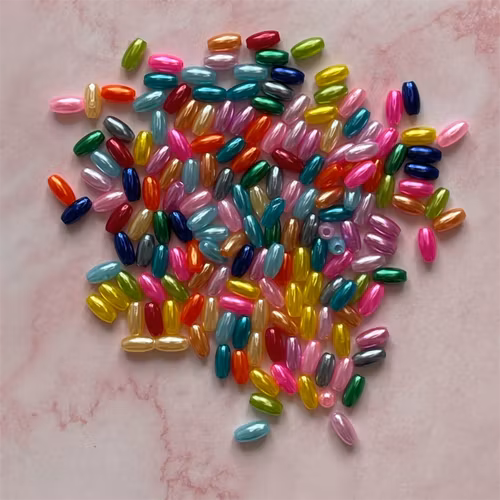 Ris-pärla, mix, 8mm - 100st