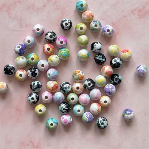 Vattenfärg gradient, mix, 8mm - 50st