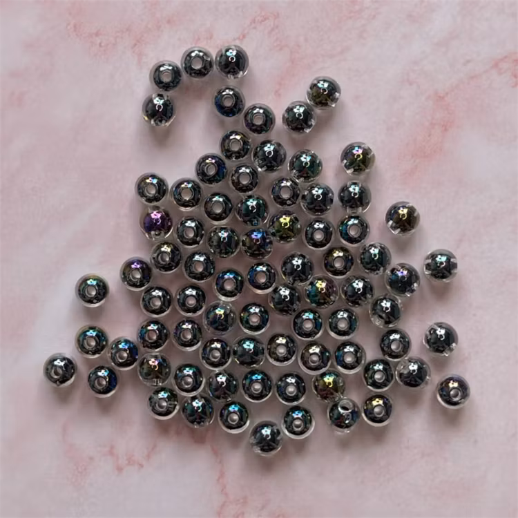 AB-pärla, svart, 8mm - 50st