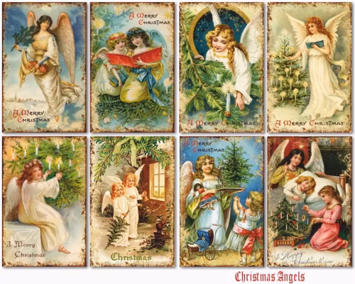 Decorer Mini - Christmas angels (7x10,8cm)