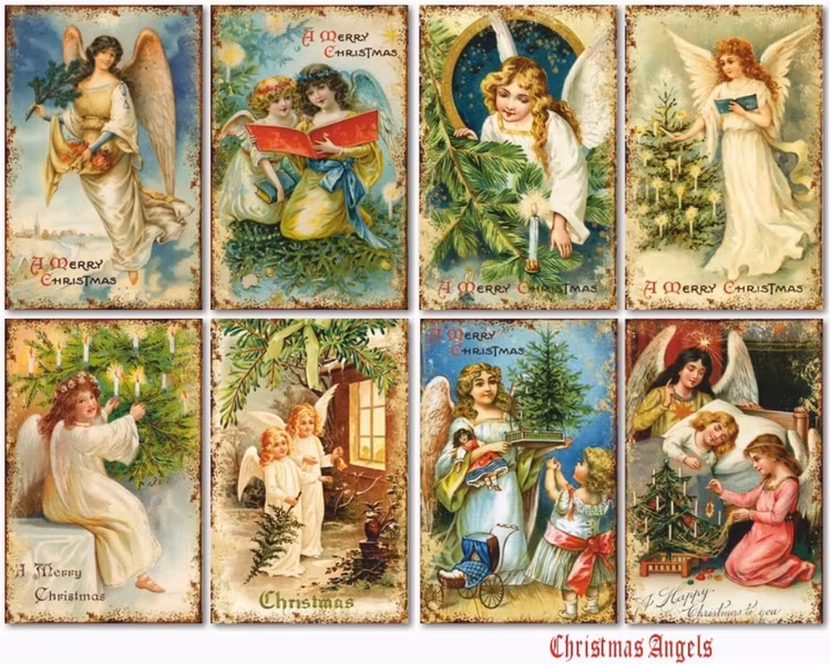 Decorer Mini - Christmas angels (7x10,8cm)