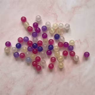 Färgskiftande akryl, mix, 8mm - 50st