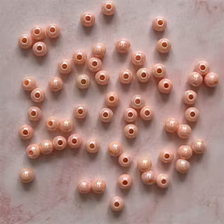 Akryl, 6mm, rosa skimmer - 50st