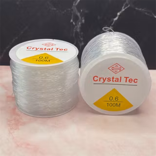 Elastisk tråd, 0,6mm x 100m