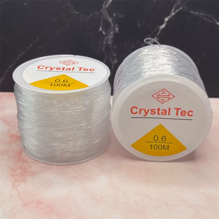 Elastisk tråd, 0,6mm x 100m