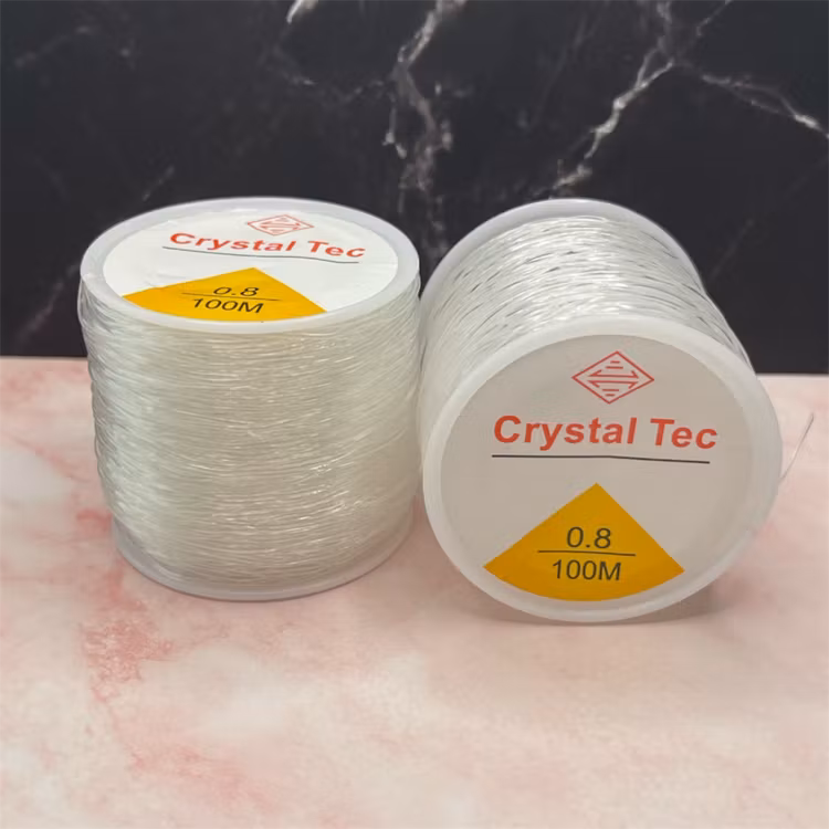 Elastisk tråd, 0,8mm x 100m