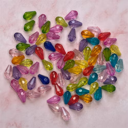 Droppe, mix, 8x13mm - 50st
