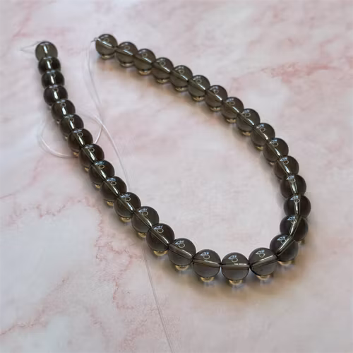 Ehawa - Glas, rund, klar brun, 10mm