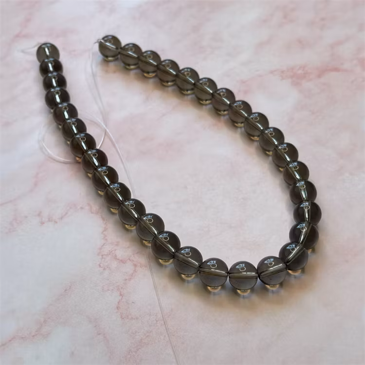Ehawa - Glas, rund, klar brun, 10mm