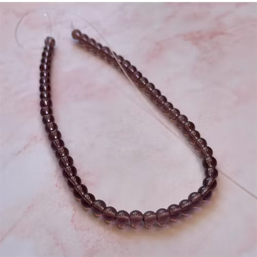 Ehawa - Glas, rund, klar lila, 6mm