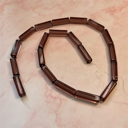 Ehawa - Glas, rektangulär, klar lila, 5x20mm