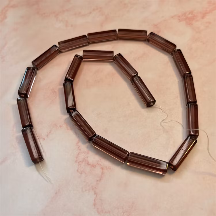Ehawa - Glas, rektangulär, klar lila, 5x20mm