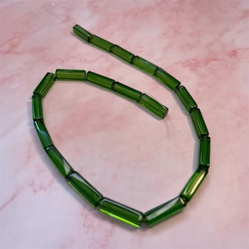 Ehawa - Glas, rektangulär, klar mörkgrön, 5x20mm