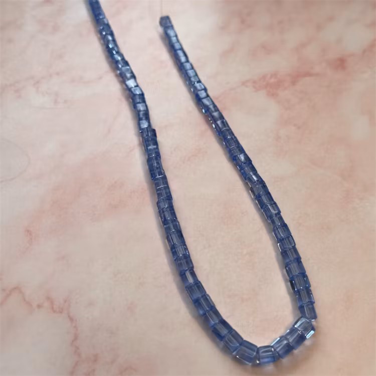 Ehawa - Glas, kub, klar ljusblå, 4mm