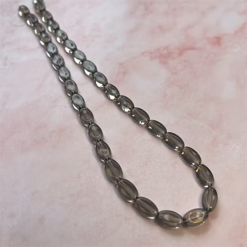 Ehawa - Glas, oval, klar brun, 6x9mm