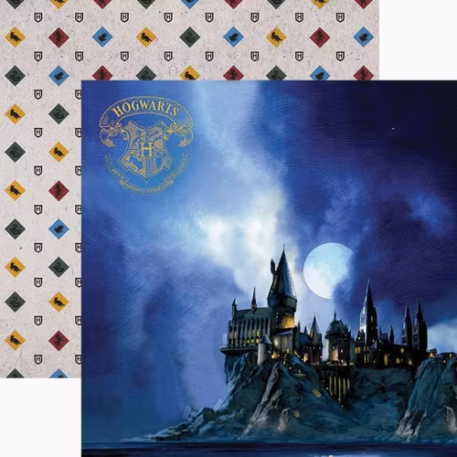 Harry Potter - Papper 12x12 - Hogwarts at night - PGL2046