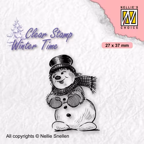 Nellie´s choice - WT006 - Snowman with top hat