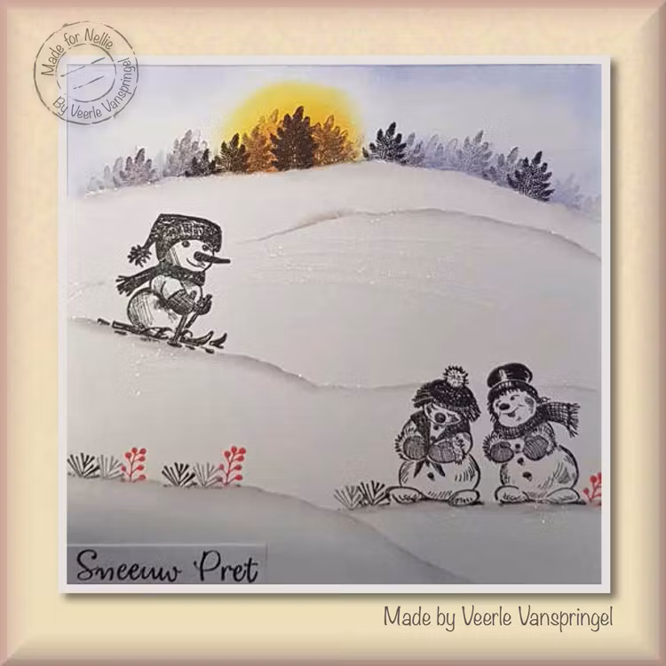 Nellie´s choice - WT006 - Snowman with top hat