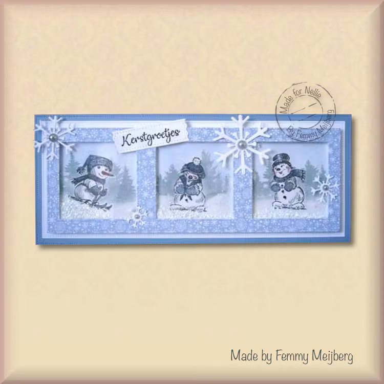 Nellie´s choice - WT006 - Snowman with top hat