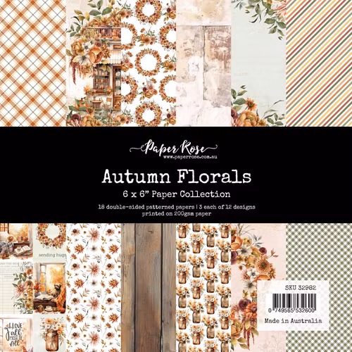 Autumn florals - 6x6
