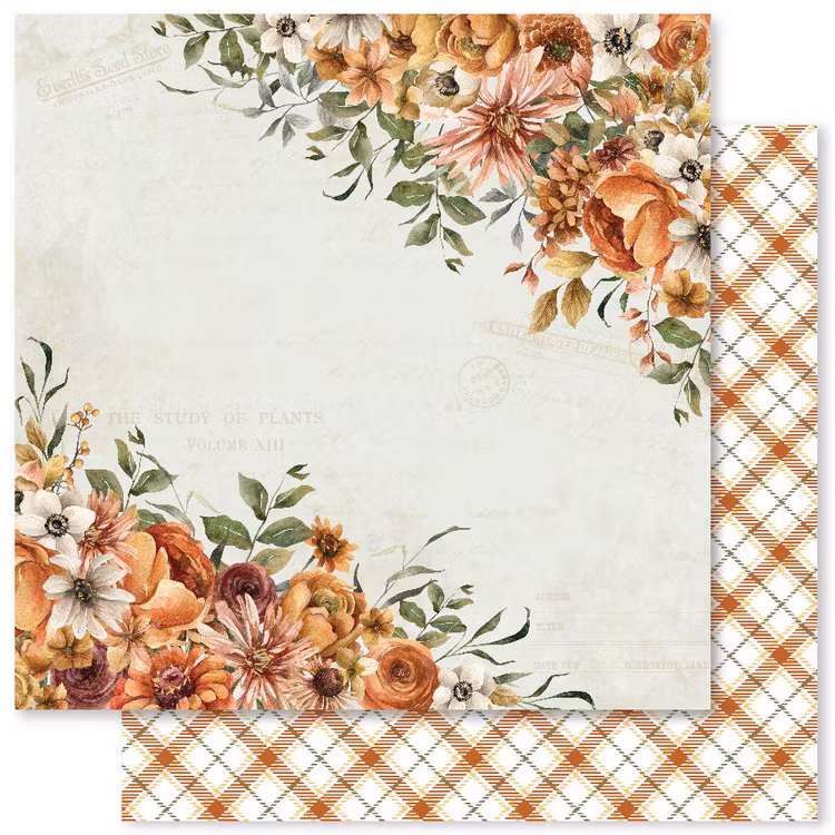 Autumn florals - 6x6