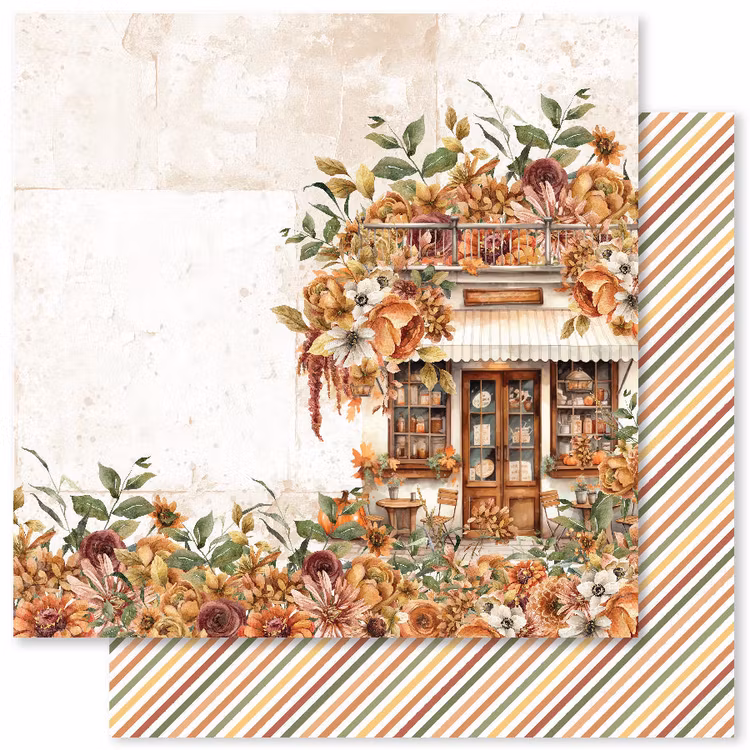 Autumn florals - 6x6