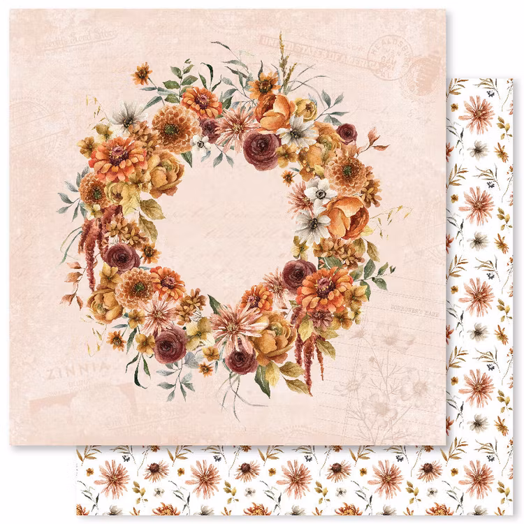 Autumn florals - 6x6
