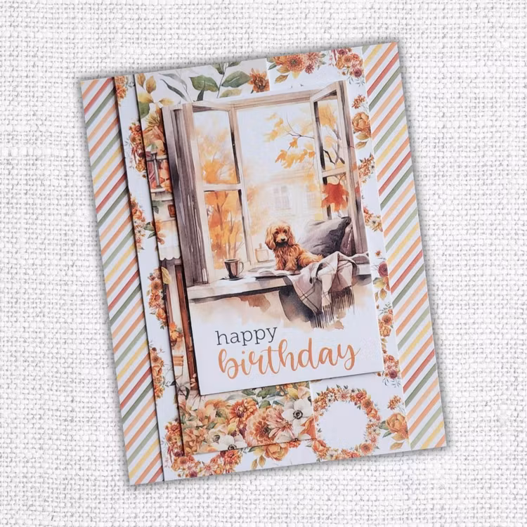 Autumn florals - 6x6