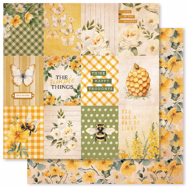 Bees & butterflies - 6x6