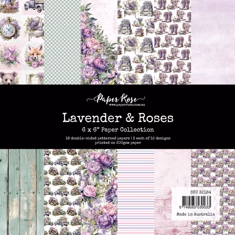 Lavender & roses - 6x6