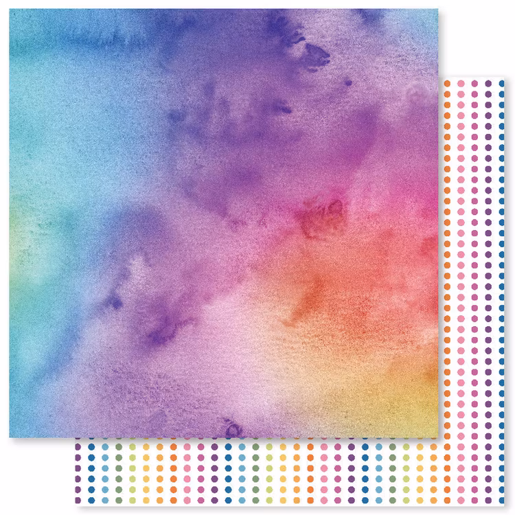 Rainbow twirl - 6x6