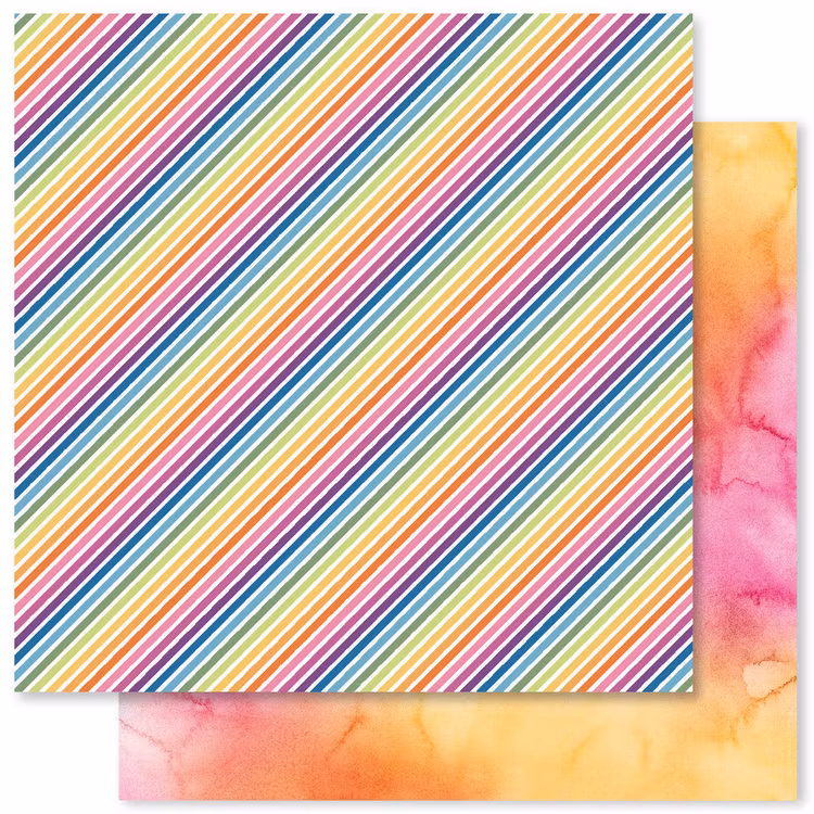 Rainbow twirl - 6x6