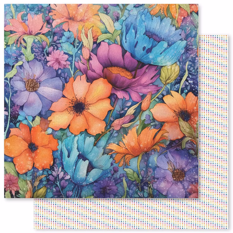 Rainbow twirl - 6x6