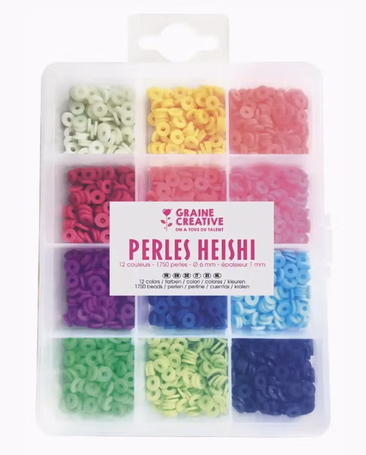 Graine Créative - Fluorescerande Heishi-pärlor