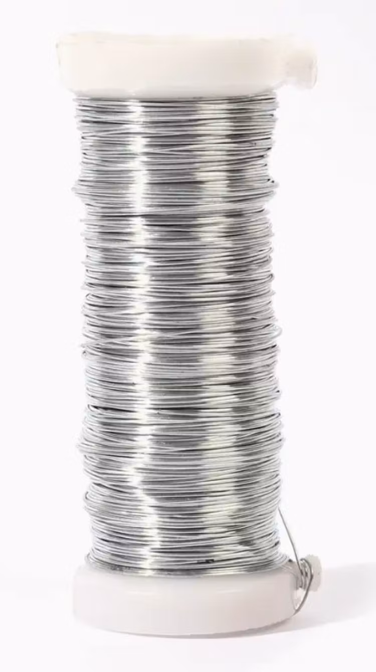 Graine Créative - Metalltråd, silver - 30m x 0,3mm