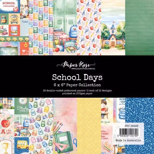 Paper Rose Studio - School days - 6x6