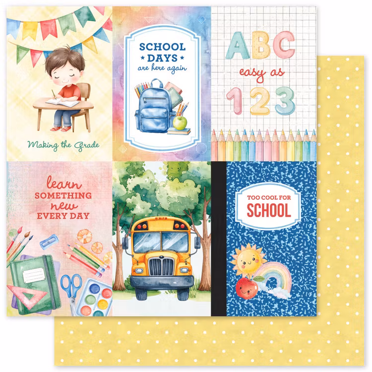 Paper Rose Studio - School days - 6x6