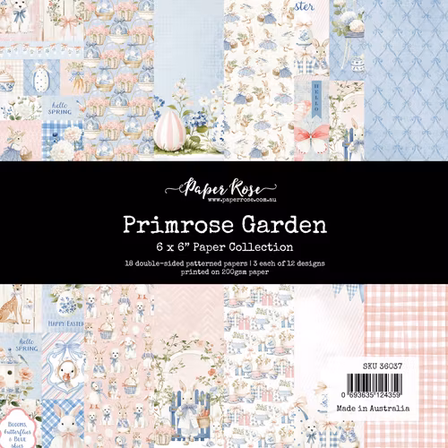 Paper Rose Studio - Primrose garden Easter - 6x6