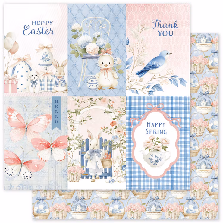 Paper Rose Studio - Primrose garden Easter - 6x6