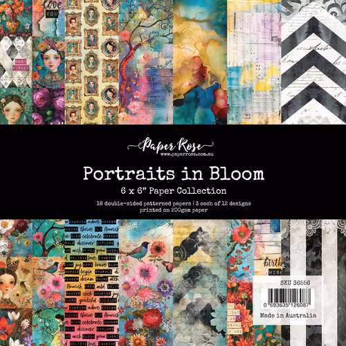 Paper Rose Studio - Portraits in bloom - 6x6
