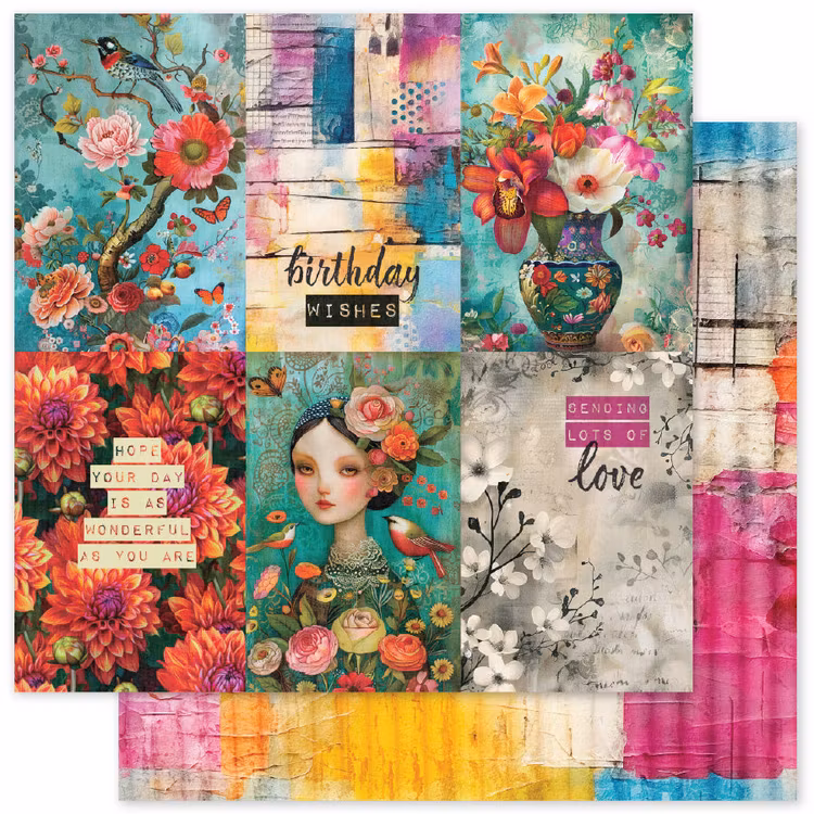 Paper Rose Studio - Portraits in bloom - 6x6
