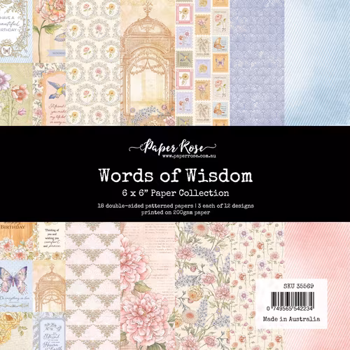 Paper Rose Studio - Words of wisdom - 6x6
