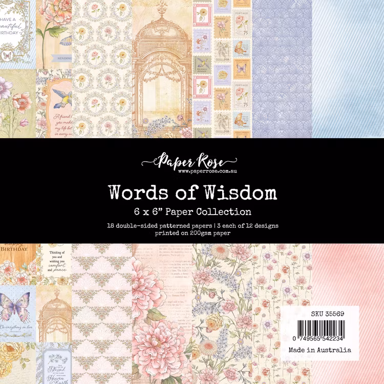 Paper Rose Studio - Words of wisdom - 6x6