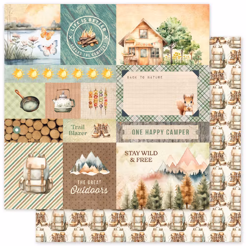 Paper Rose Studio - Campfire Tales - A - 12x12